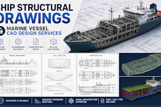 create ship structural drawings marine vessel cad design