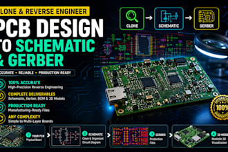 clone and reverse engineer pcb design to schematic and gerber