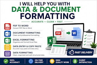 convert PDF files to word or excel manually