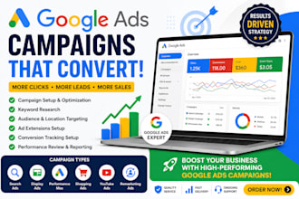 set up and optimize google ads campaigns