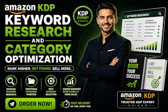do amazon KDP keyword research and category optimization