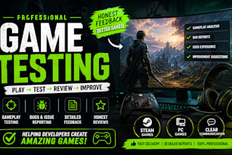 testing game testing steam game review game tester game test video game gameplay