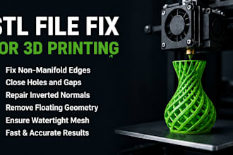 fix and optimize your stl files for 3d printing