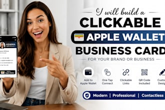 build a clickable apple wallet business card for your brand or business