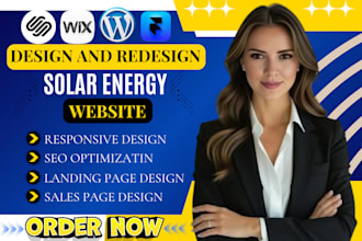 design a solar company website that generates leads