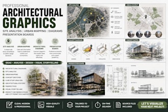 create professional architectural graphics site analysis and urban mapping