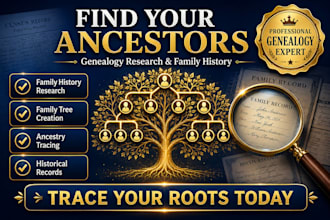 do genealogy research, family history and ancestry research
