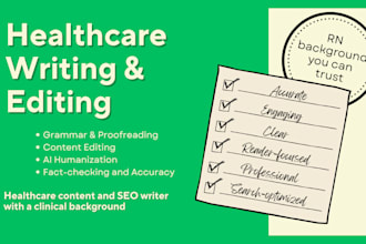 write SEO healthcare and mental health content