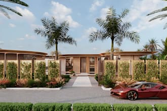 design luxury villa, mansion, and condo visualization