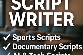 do specialized copywriting for sales and youtube