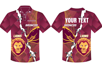 create modern sublimation and tshirt designs