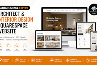 squarespace architect website interior design building consultant studio portfol