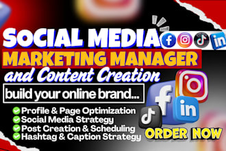 social media marketing manager social media content creator social media manager