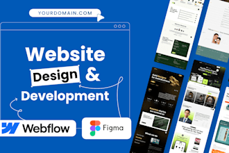 design, develop webflow website, figma to webflow, prototype
