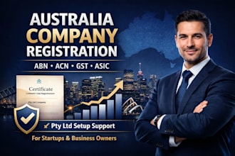 register australia company, abn, acn, gst and asic business setup