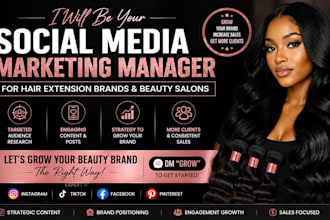 promote hair extension website and  beauty salon through social media marketing