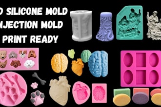 design resin mold silicone mold casting soap jewelry candle mold print ready stl
