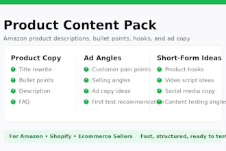 write amazon product descriptions, bullet points, and ad copy