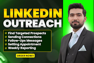 do linkedin outreach and appointment setting for b2b lead generation