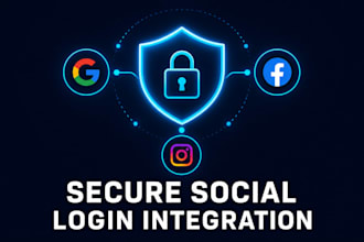 add google, facebook or instagram login via oauth to your app
