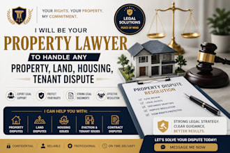 be your property lawyer to handle any property, land, housing, tenant dispute
