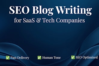 write SEO optimized blog posts for your saas or tech company