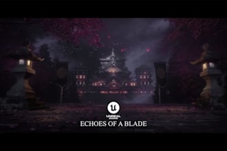 create 3d game environment design using unreal engine