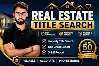 property search, title report and chain of title research