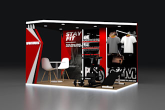 design trade booth, exhibition stand, kiosk and backdrop design