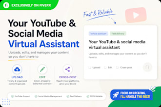 be your youtube social media post creative virtual assistant