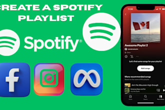 promote your sportify playlist music with meta ads, facebook and instagram ads