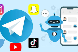 make professional telegram bots for your channel, group, personal use