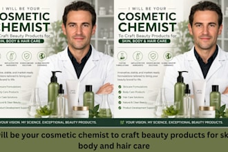be your cosmetic chemist to craft beauty product for skin, body and hair care