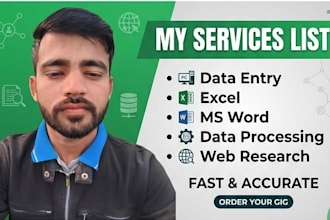 professional data entry operator