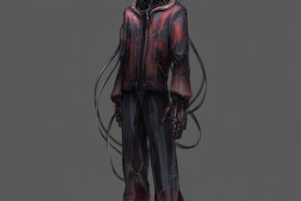 do sci fi horror and fantasy scene concept art illustrations