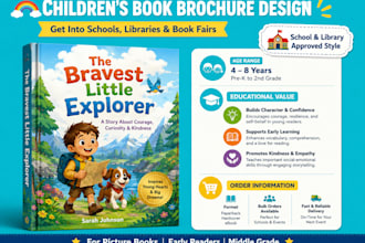 design children book marketing brochure