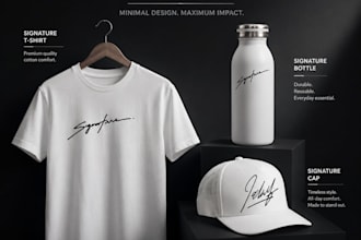 design custom signature style merchandise