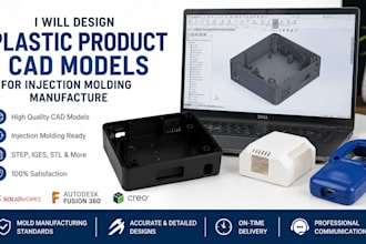 design plastic product cad models for injection molding manufacturing