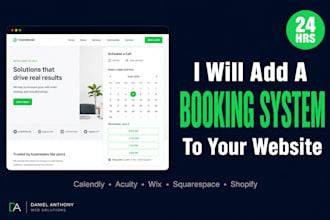 integrate calendly or online booking system into your website in 24 hours