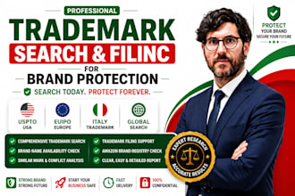 do trademark search and trademark filing for brand protection