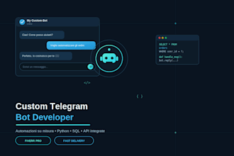 create a custom python telegram bot