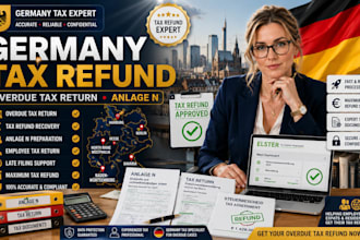 prepare overdue germany tax refund tax return and anlage n filing