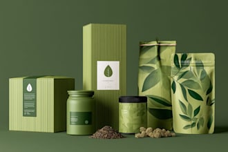 do custom product label and packaging label design