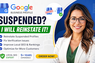 setup google my business fix suspended gmb reisntate business profile suspension