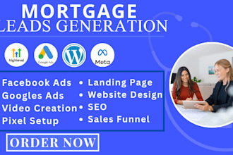 mortgage leads mca ads campaign setup  insurance agent property leads mortgage
