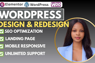 create a responsive wordpress website on hostinger, godaddy and bluehost
