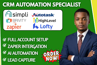 do resimpli brivity CRM autotask gohighlevel automation lofty zapier integration