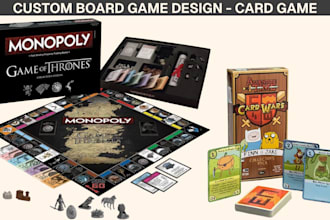 design custom board game card box for card game card frame design tabletop game