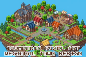 do isometric pixel art tileset pixel tilemap pixel background rpg game assets