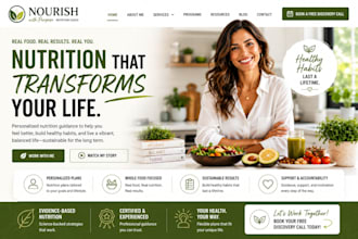 design wix nutrition coach website dietitian wellness website